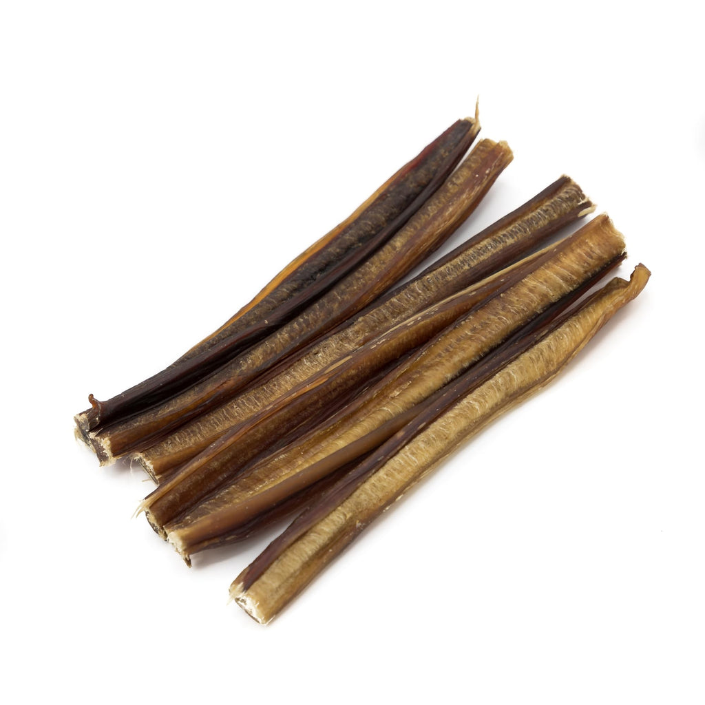 6 Inch Thin Bully Sticks 24 Count Natural Dog Treats K975
