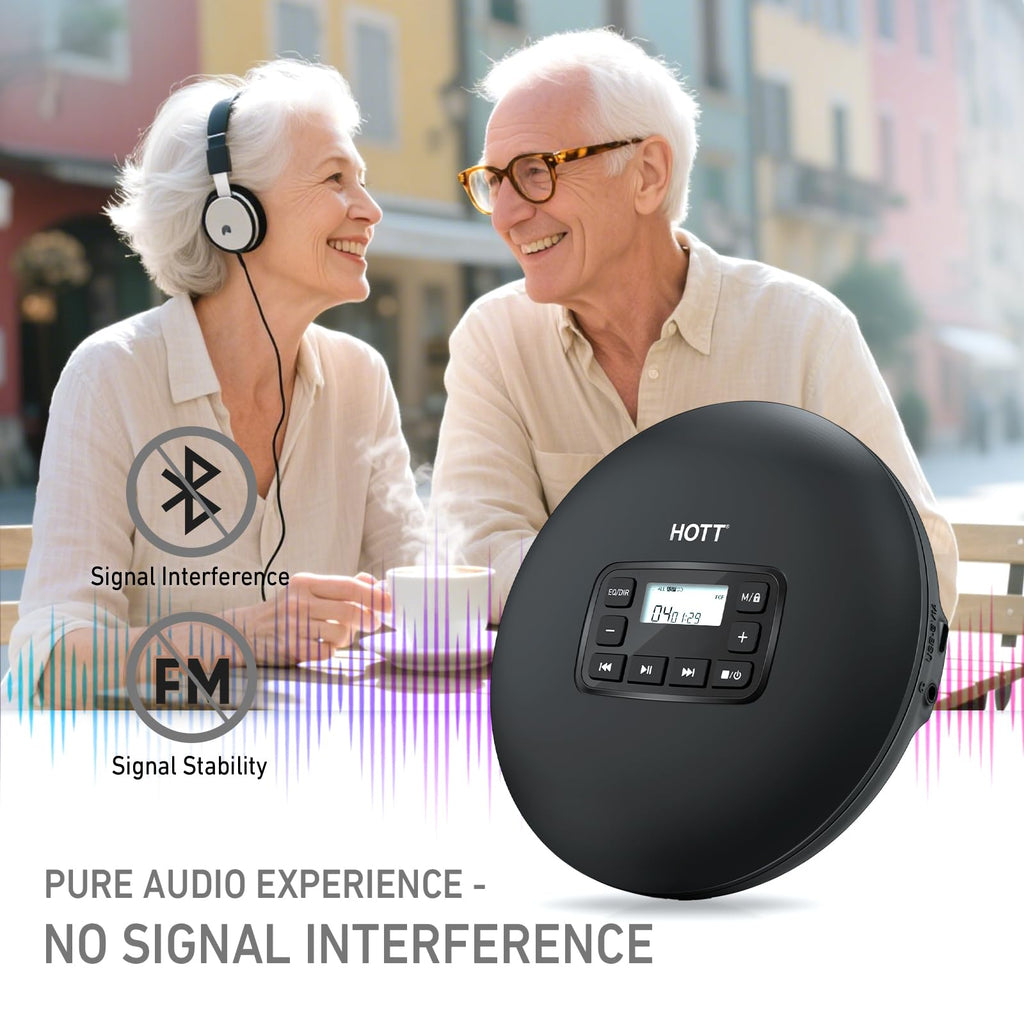 Portable CD Player with Anti-Skip Protection A1458