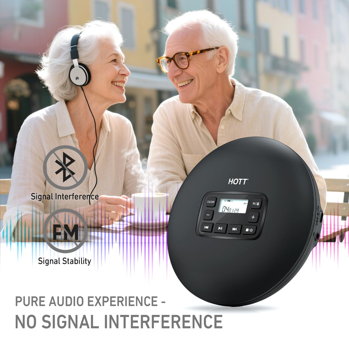 Portable CD Player with Anti-Skip Protection A1458