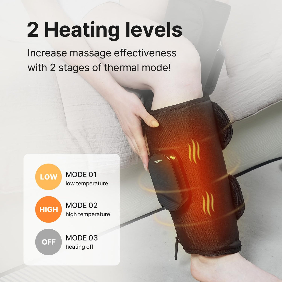 Heated Air Compression Cordless Leg Massager with Extension (Pair) P199333