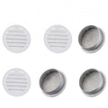 Round Aluminum Louver with Debris Screen, 2 Inches, White, 6-Pack F909906
