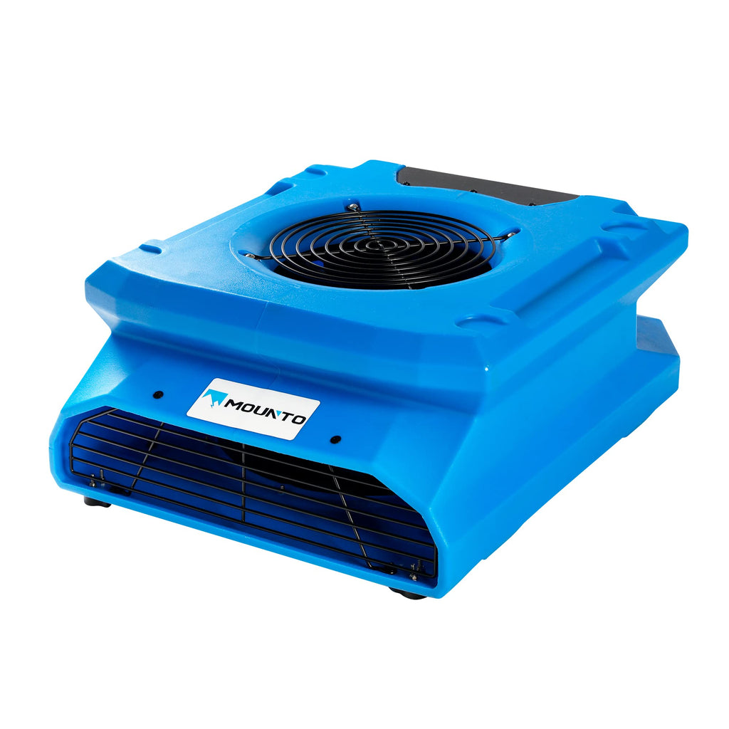 1/4 HP 1200 CFM Low Profile Air Mover, 2-Speed Carpet Dryer Floor Fan with Dual GFCI Outlets Z7926
