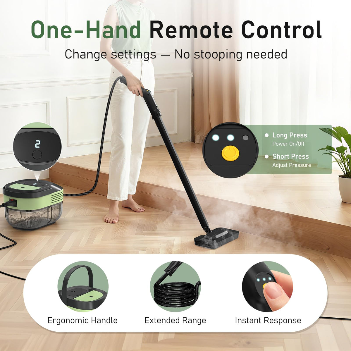 2500W Steam Mop Cleaner with 37 Accessories P4643