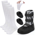 White Waterproof Non Slip Walking Boot Covers 2 Pairs D78571