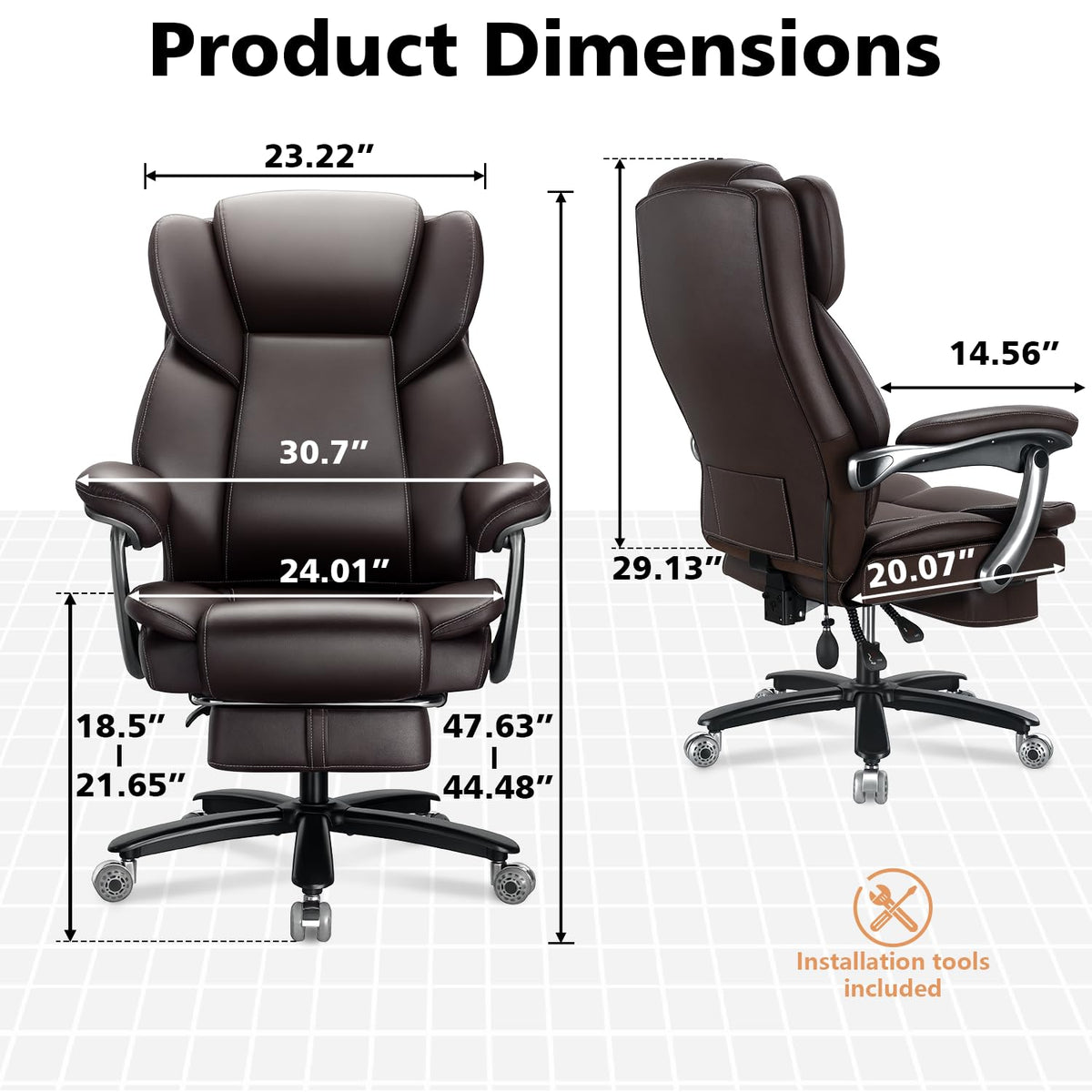 Big and Tall Heavy Duty Office Chair Y47604