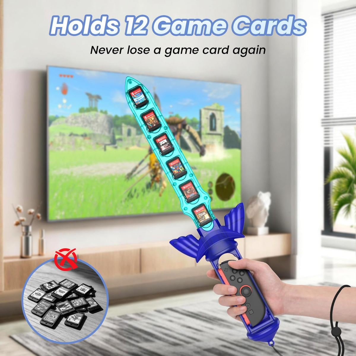 Switch Grip with 12 Game Card Holder X6130