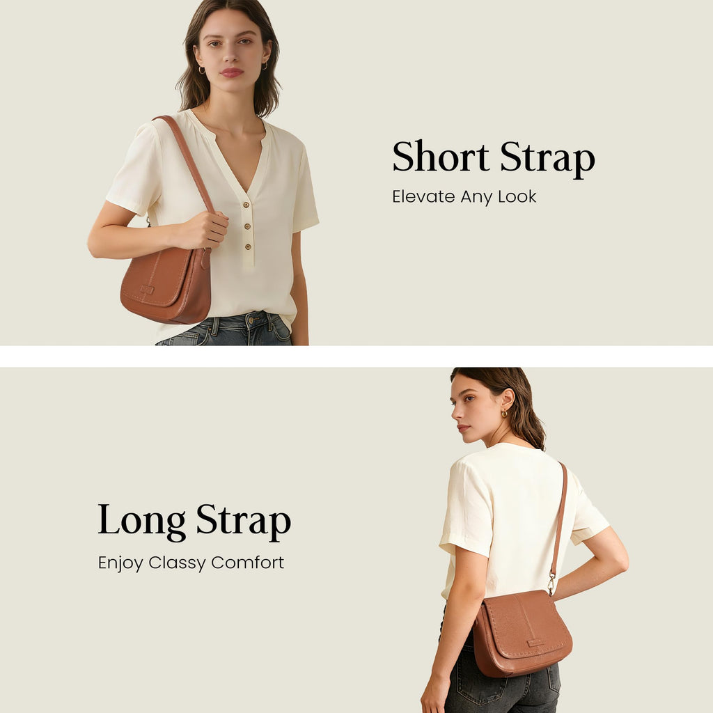 Genuine Leather RFID Blocking Crossbody Bag G457439