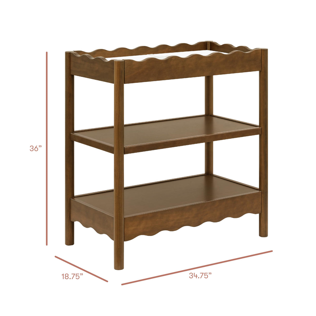Changing Table in Natural Walnut I1475