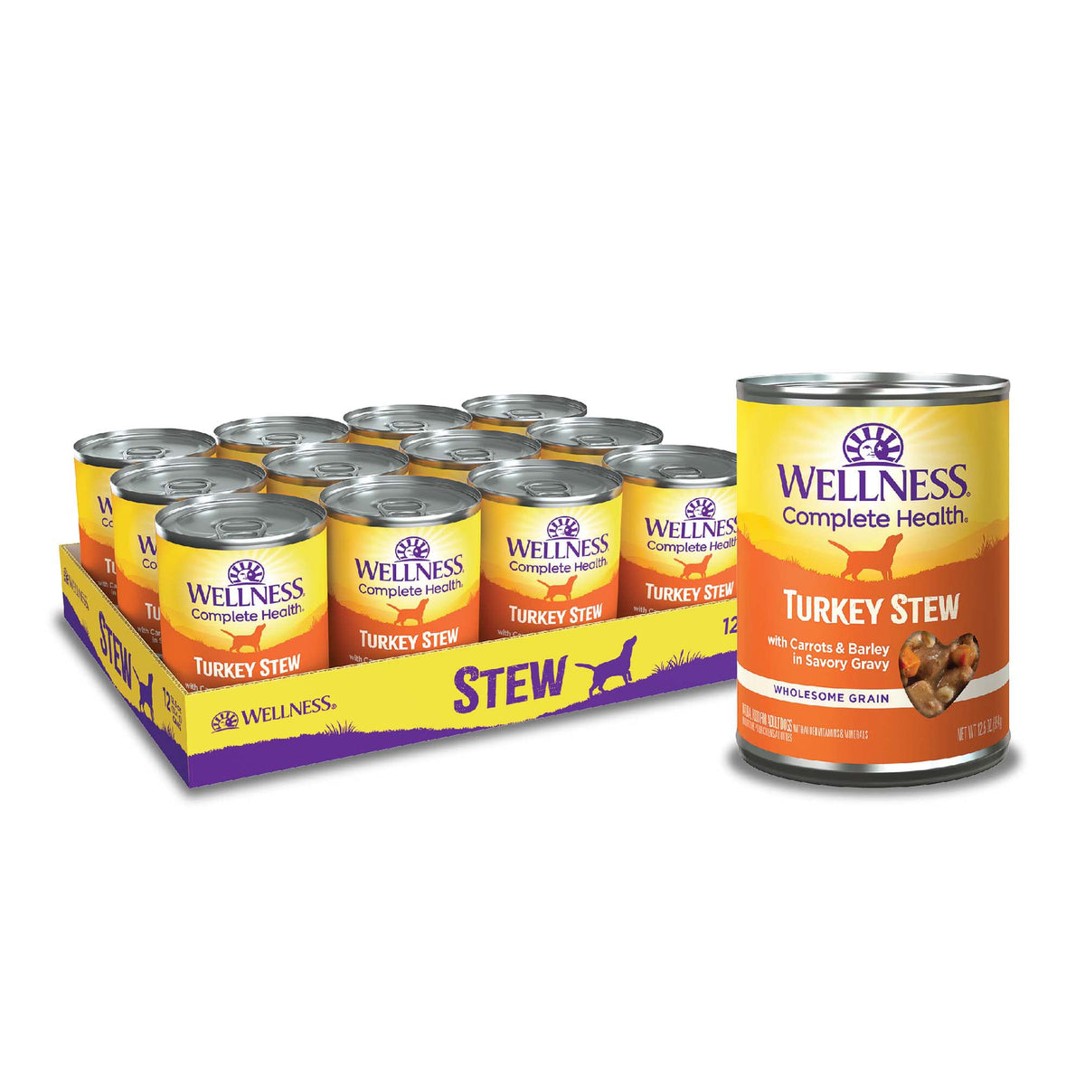 Grain Free Turkey Recipe Canned Wet Dog Food, 12.5 oz, Pack of 12 Cans I982063