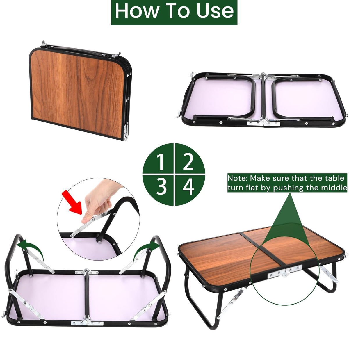 Folding Camping Table with Carry Handle P369