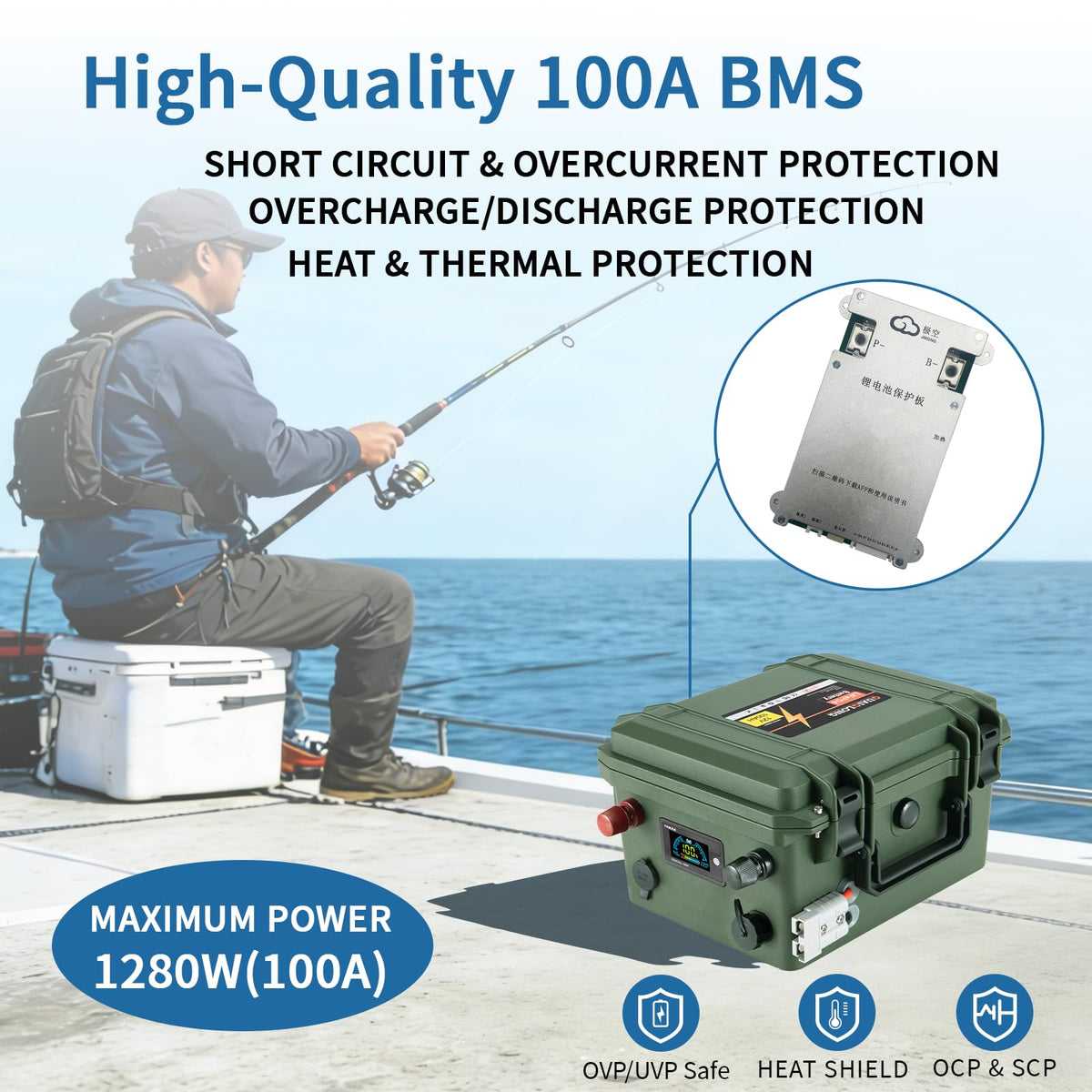12V 100Ah LiFePO4 Deep Cycle Battery K8175