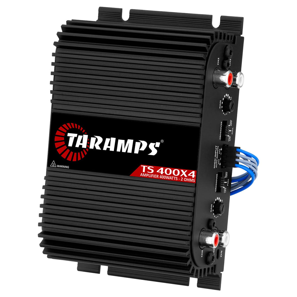 Black 2 Ohms 400W RMS 4-Channel Car Audio Amplifier E9236