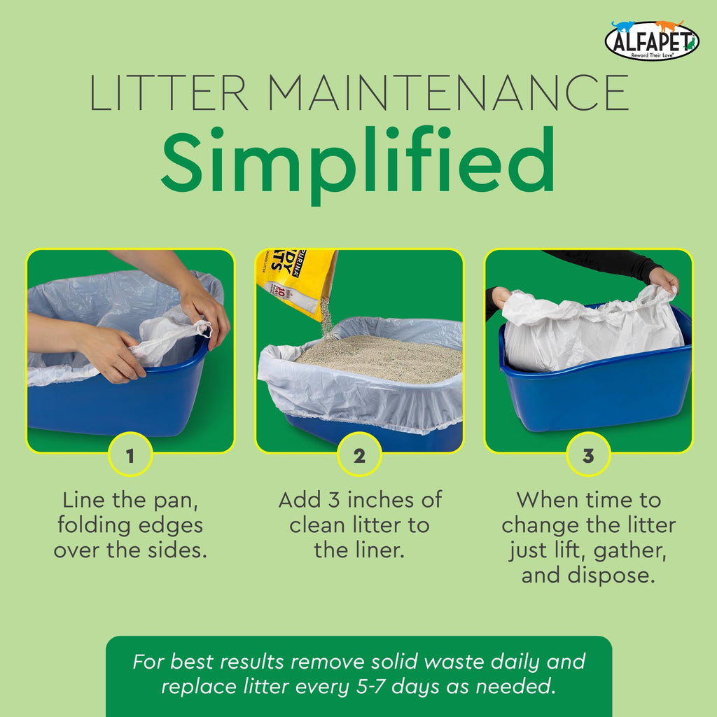 Super Jumbo 15Count Tear-Resistant Waterproof Cat Litter Box Liners S1593