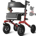 Walkers for Seniors with Seat Outdoor Rollator 12'' All Terrain I9114