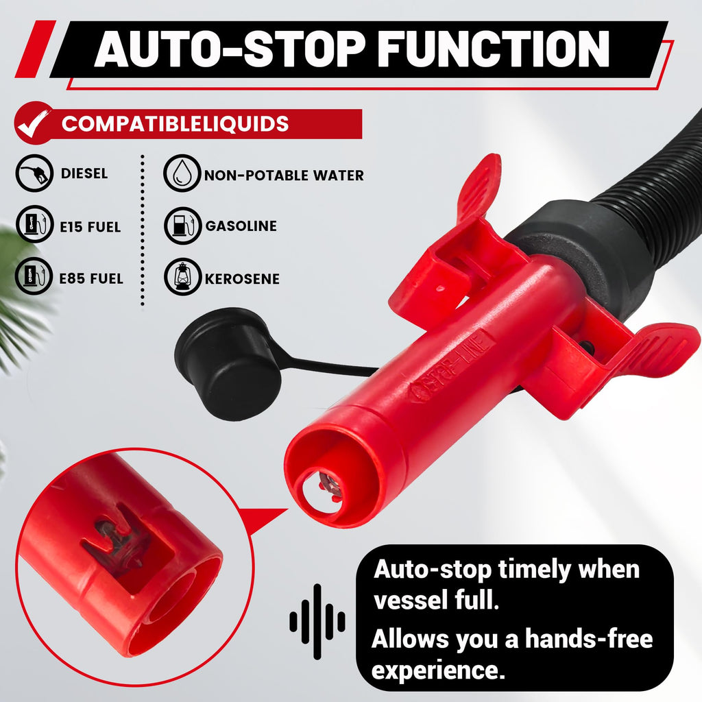 Battery Powered Fuel Transfer Pump with Automatic Stop Nozzle C149