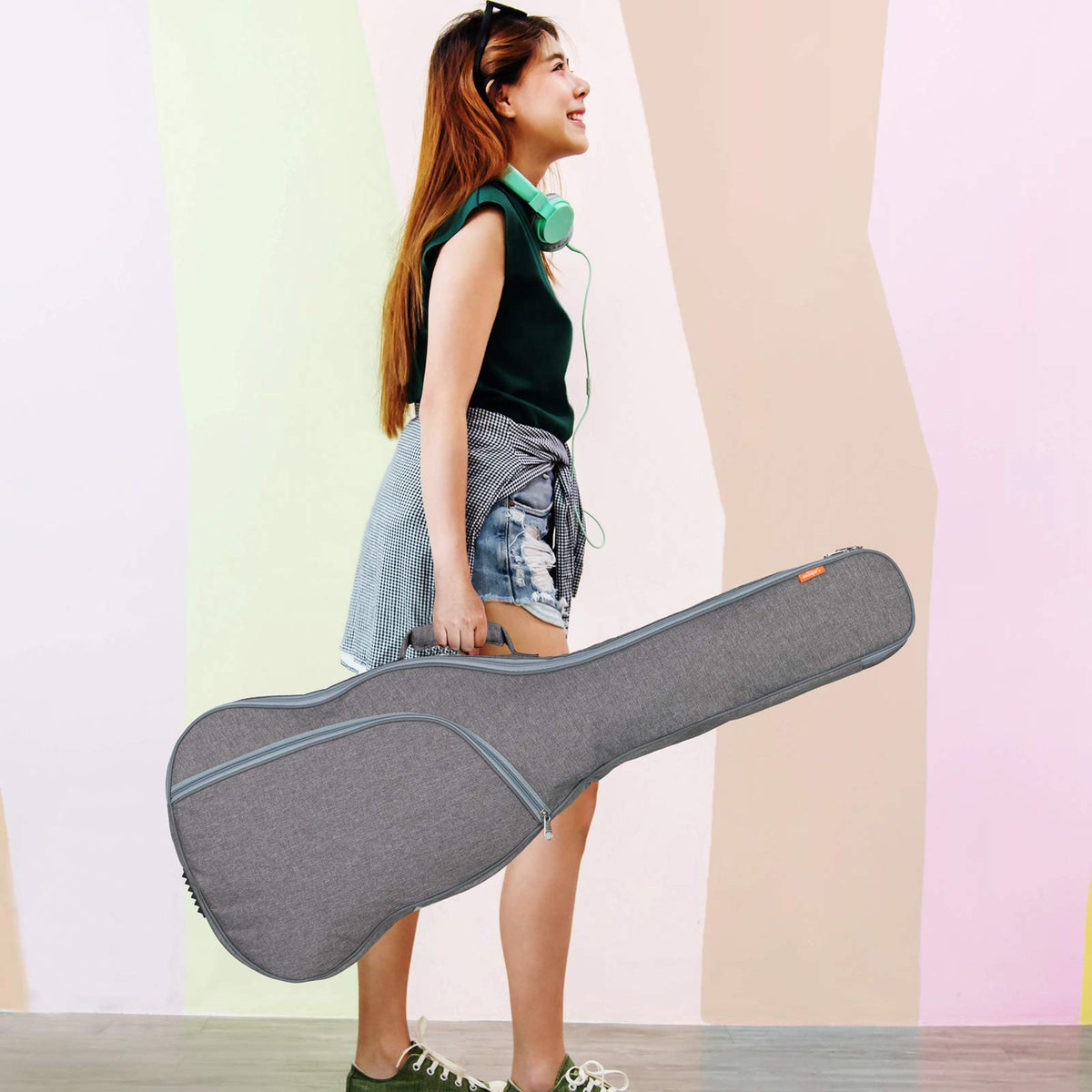 Waterproof Hardshell Acoustic Guitar Case with 3 Pockets P53060