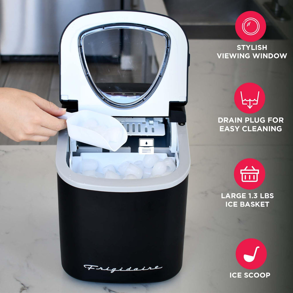 Compact Countertop Ice Maker 26 lb per Day Black H963