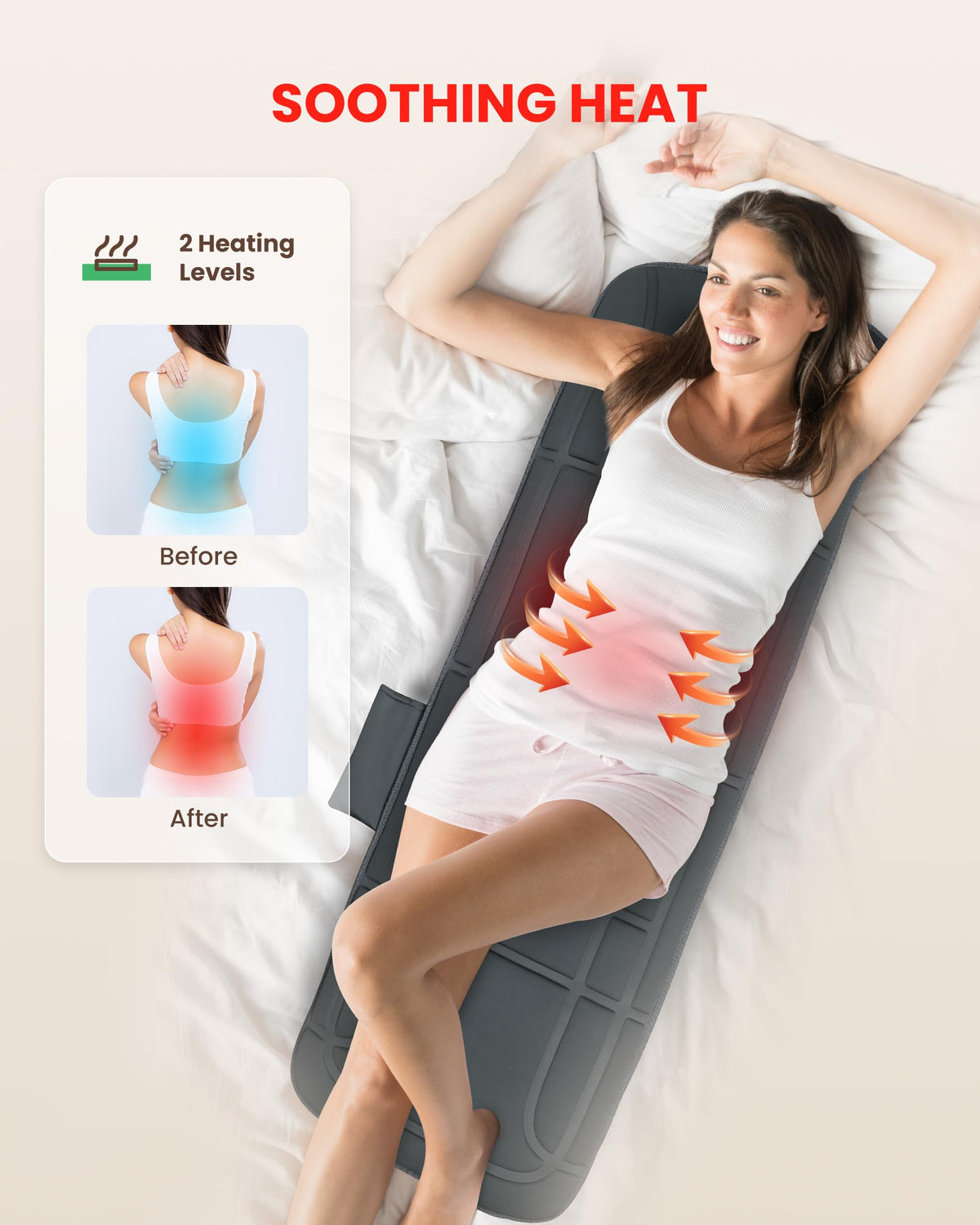 Full Body Massage Mat with Heat Y482