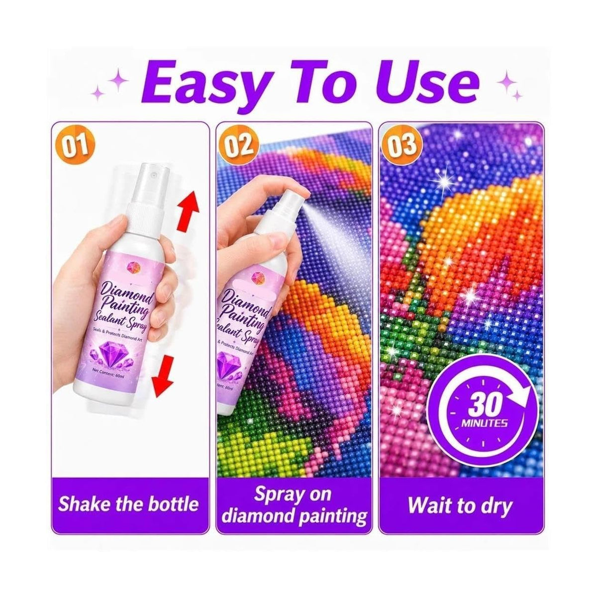 Diamond Painting Sealant Spray 4 Pack L6067