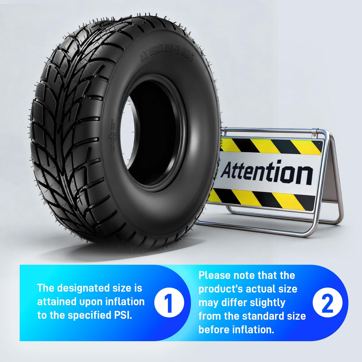 19x7-8 ATV/UTV Tires Set of 2 O7120