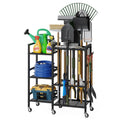 Garden Tool Organizer with 6 Wheels & Hooks B195383