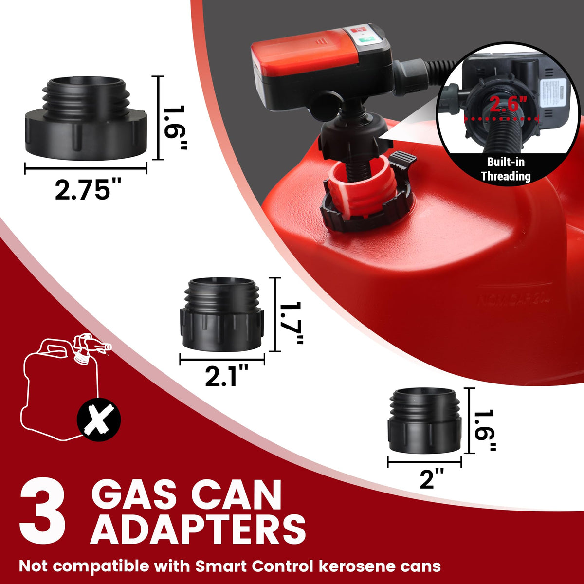 Battery Powered Fuel Transfer Pump with Automatic Stop Nozzle C149