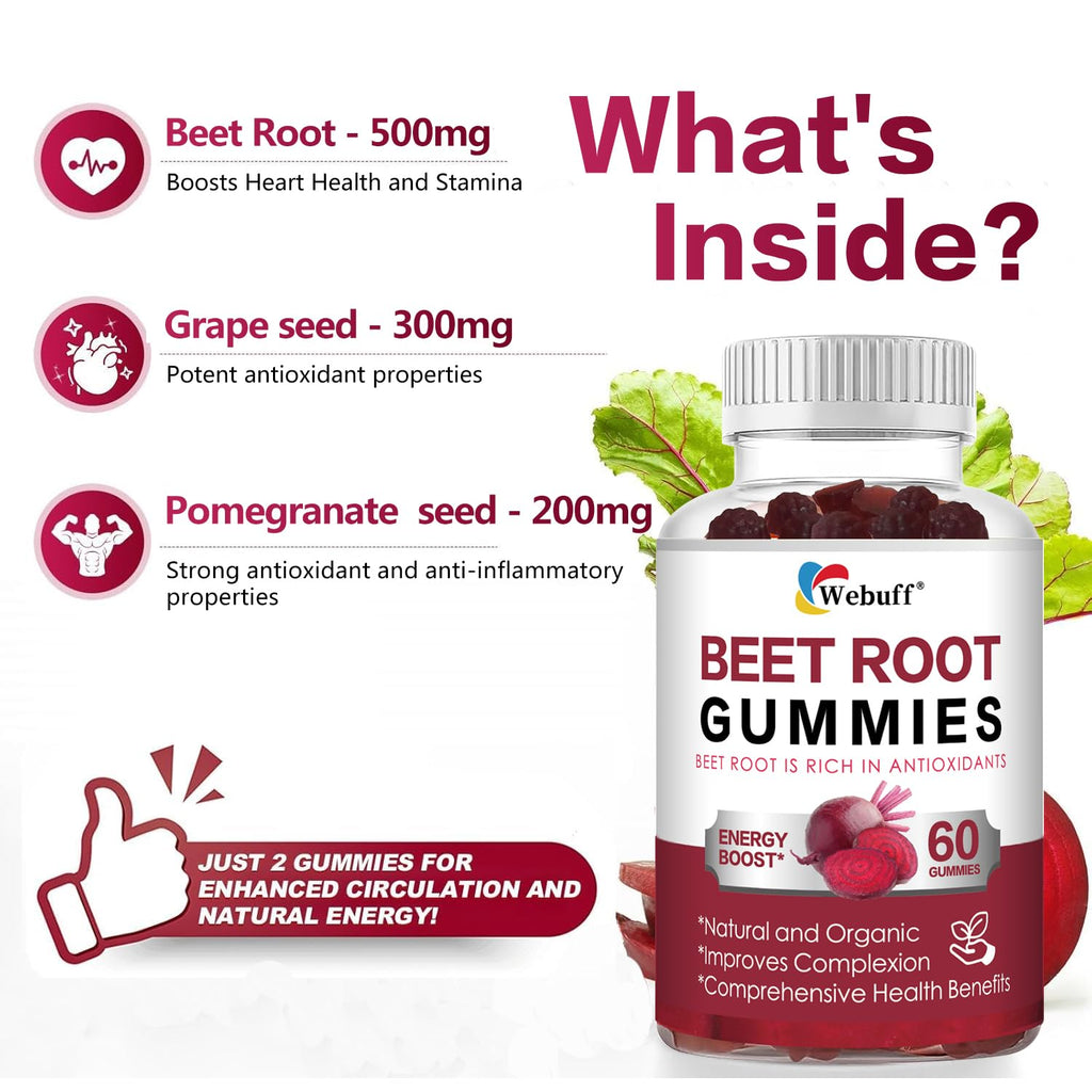Sugar Free Beet Root Gummies D221