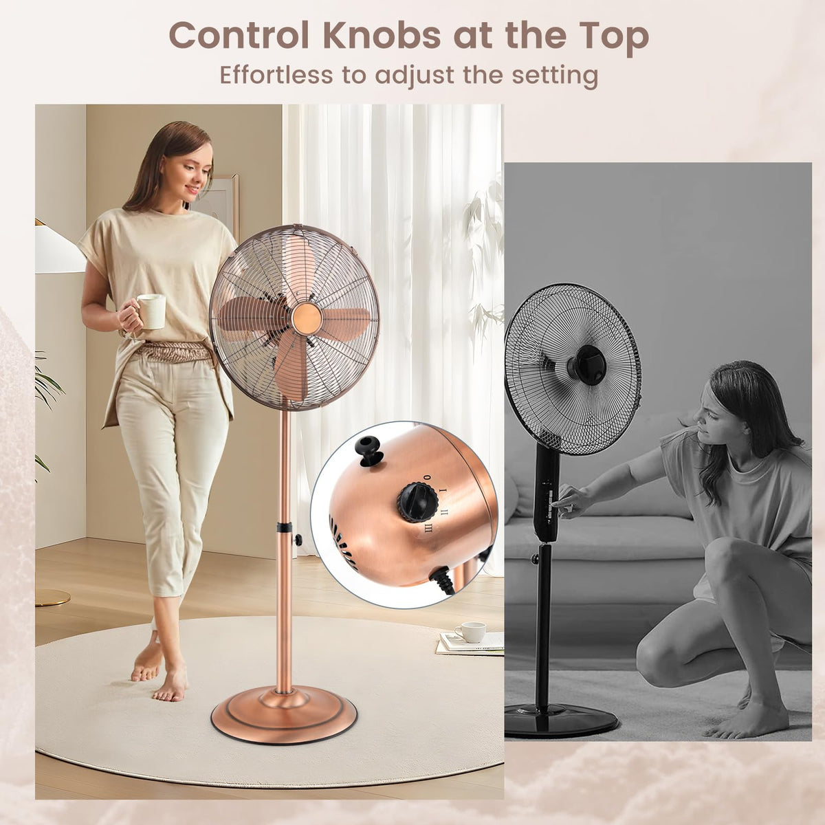 16" Metal Pedestal Fan V463