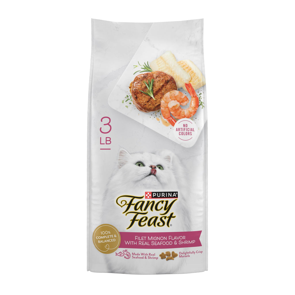 Dry Cat Food Filet Mignon Flavor 3 lb. Bag M250393