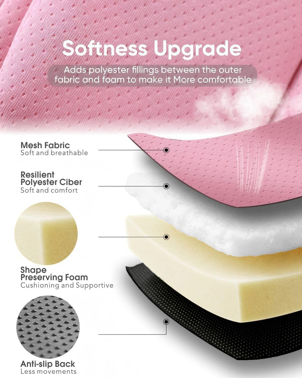 Pink Infant Car Seat Insert H6680