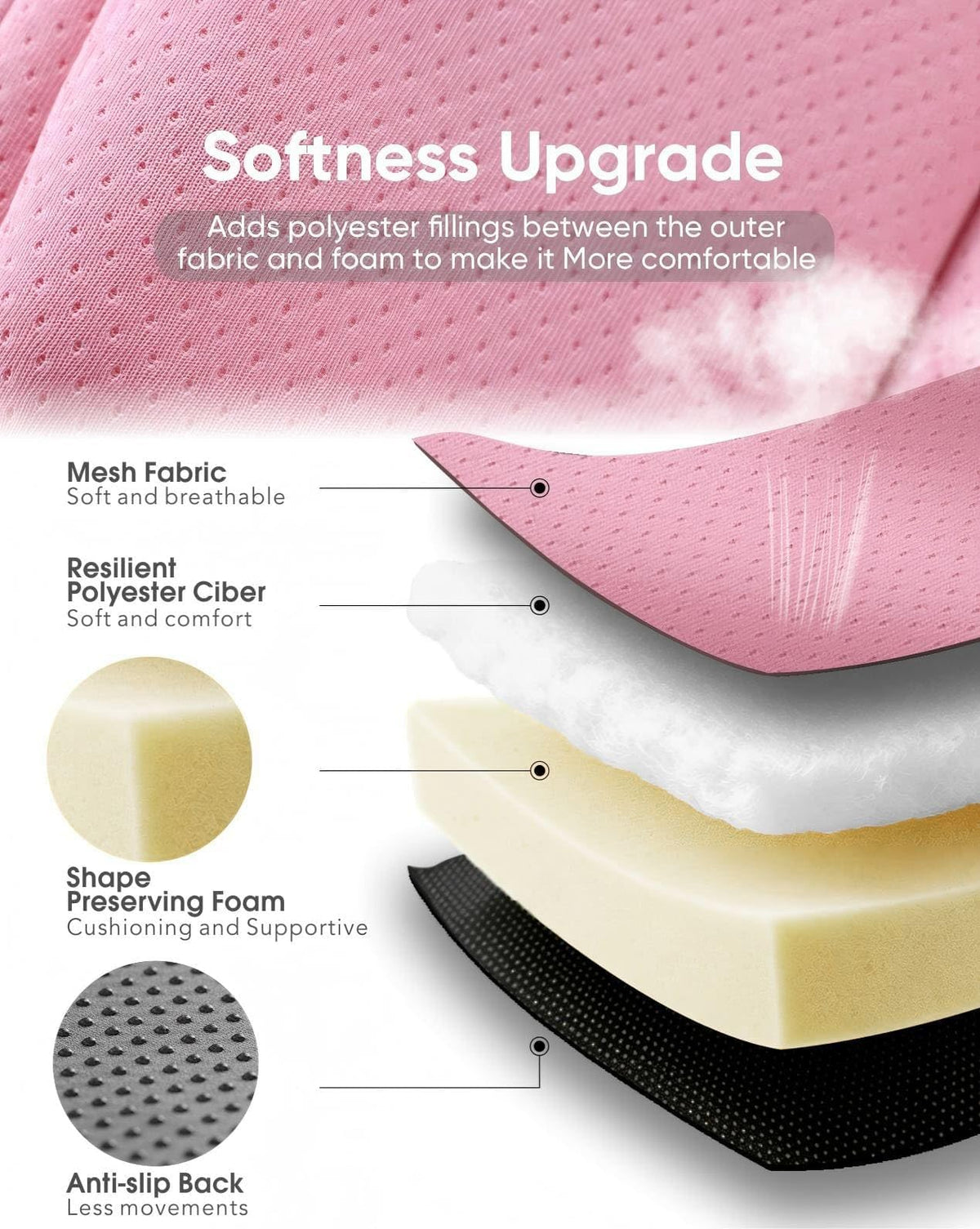 Pink Infant Car Seat Insert H6680