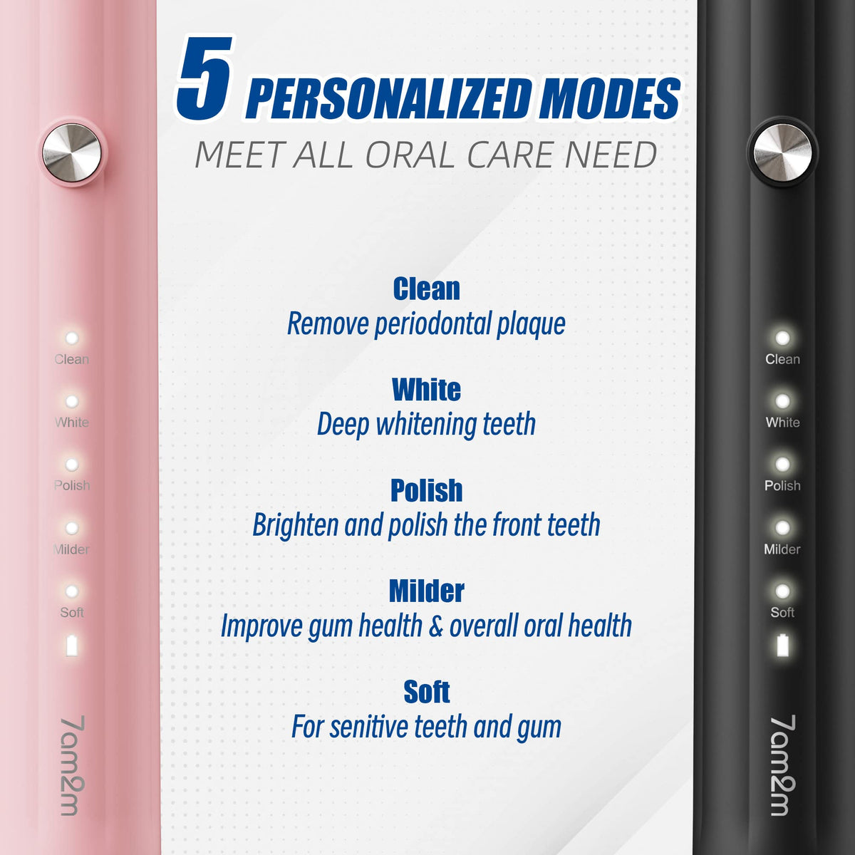 Sonic Electric Toothbrush with 12 Brush Heads 2 Pack N9374