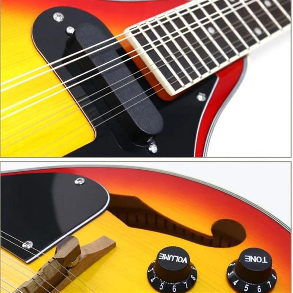 Spruce Acoustic Guitar 8 Strings Sunburst Mandolin L790