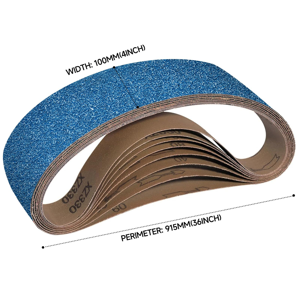 4 x 36 Inch Zirconia Sanding Belts 40-400 Grit N456