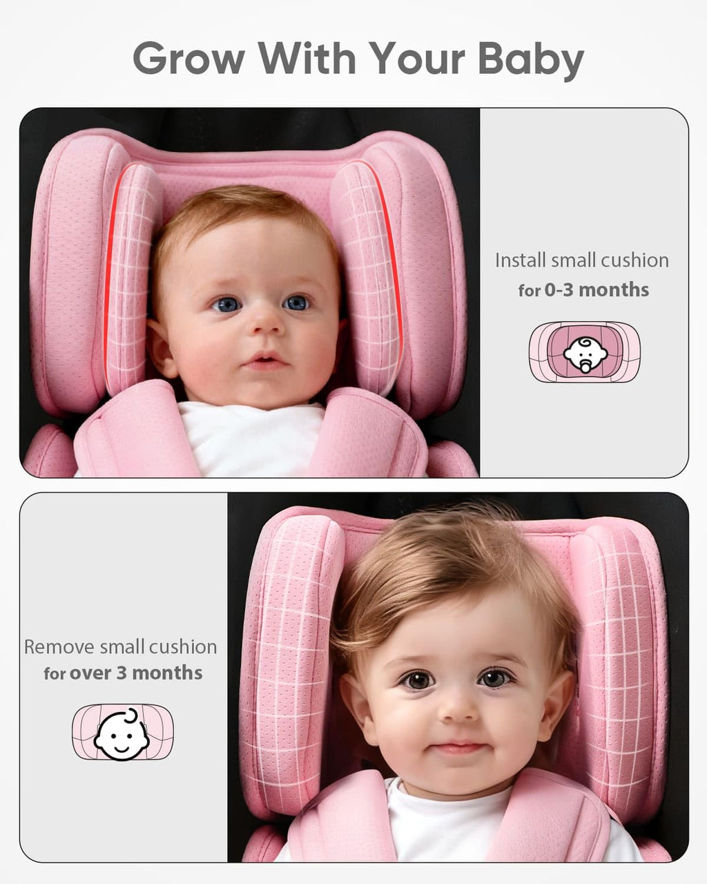 Pink Infant Car Seat Insert H6680