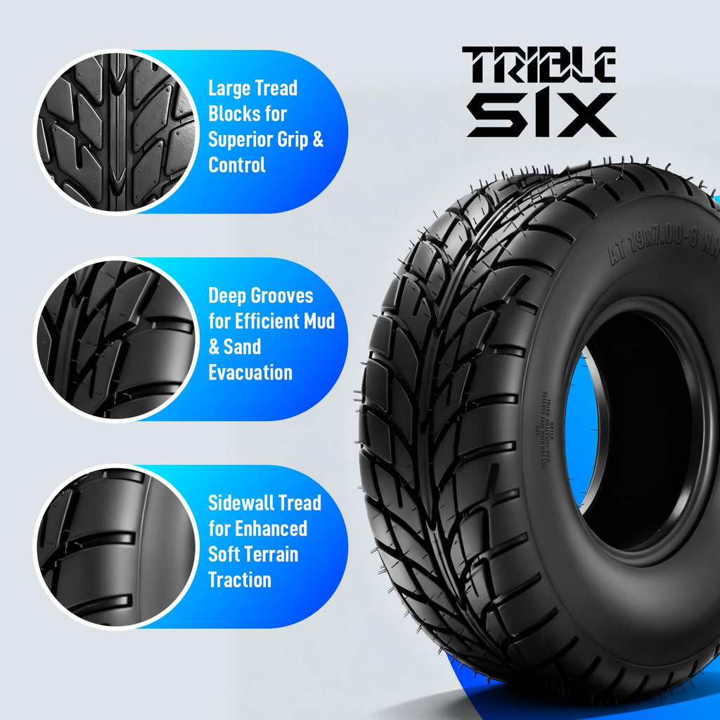 19x7-8 ATV/UTV Tires Set of 2 O7120