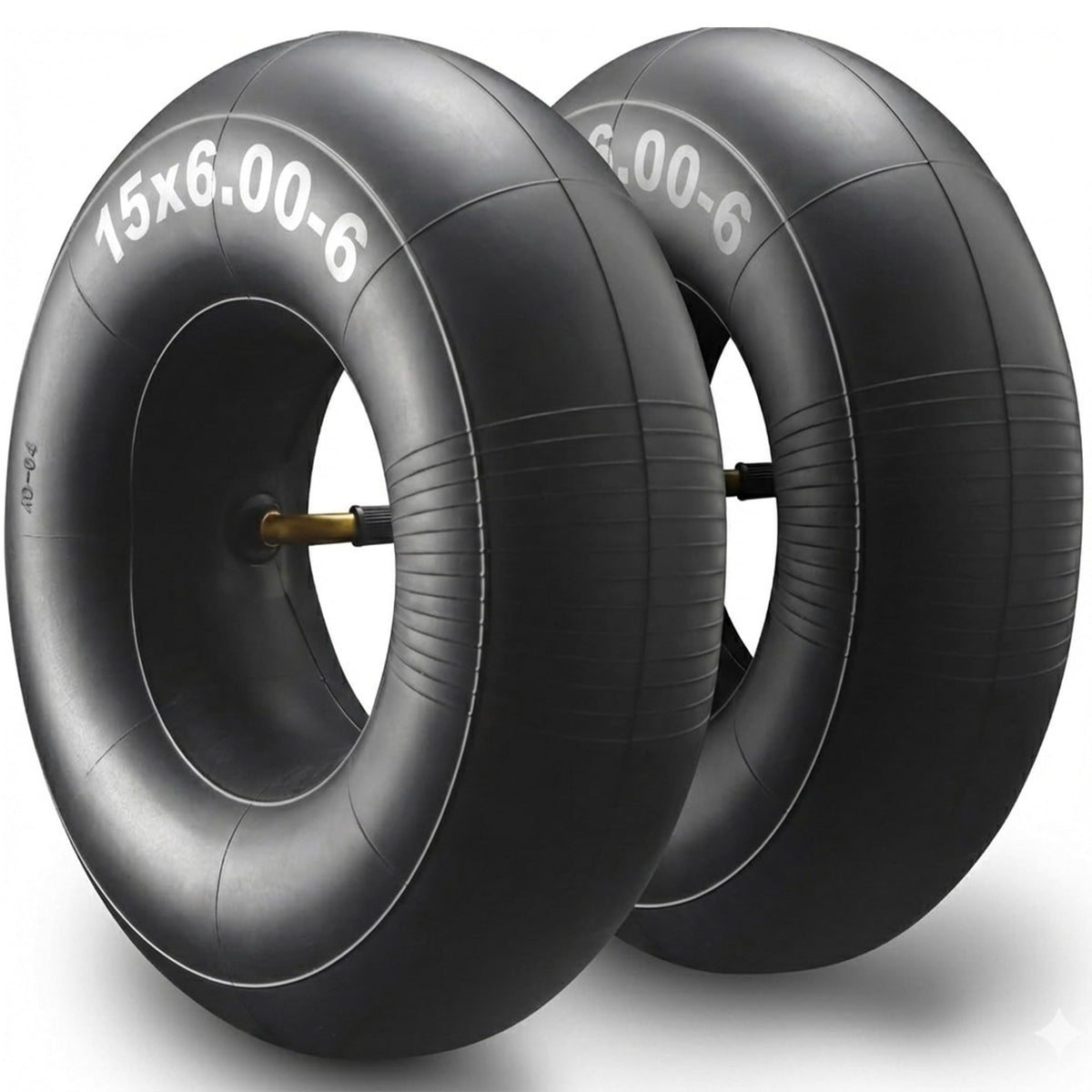 15x6.00-6" Inner Tubes, 2 Pack with TR-13 Straight Valve Stem T97557