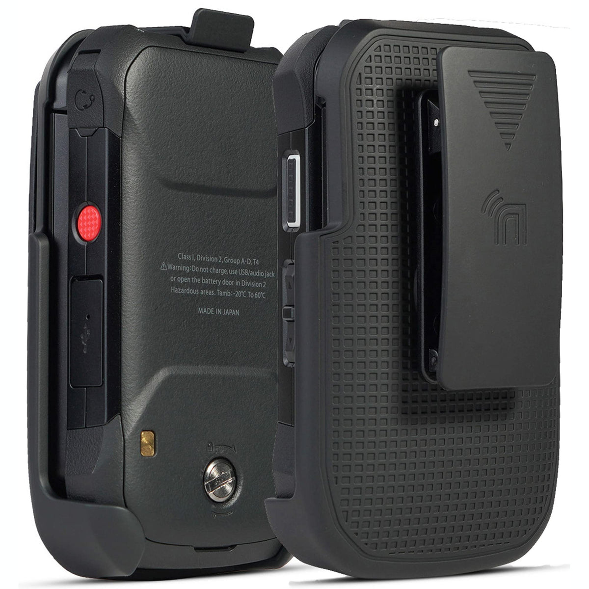 Black Rugged Flip Phone T639