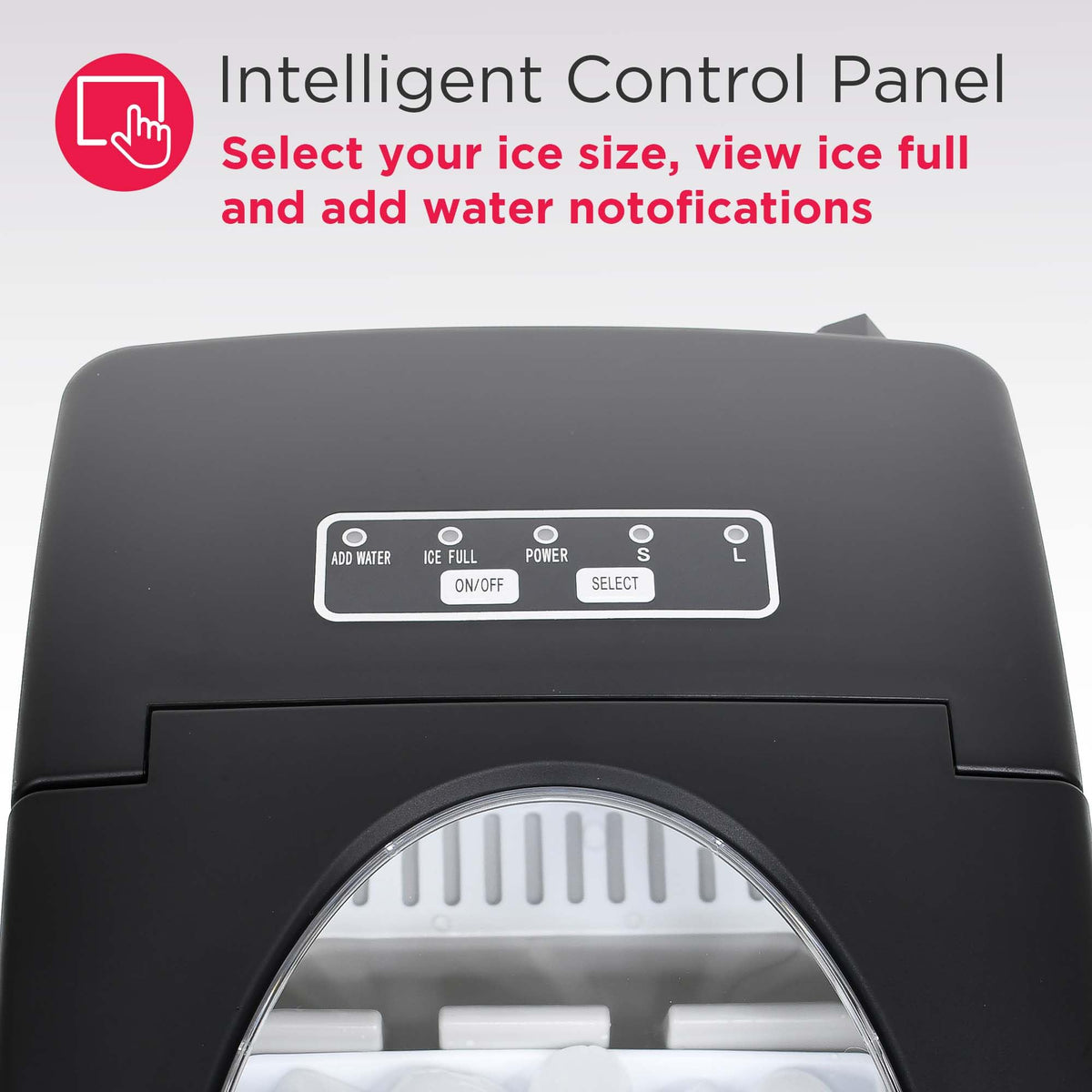 Compact Countertop Ice Maker 26 lb per Day Black H963