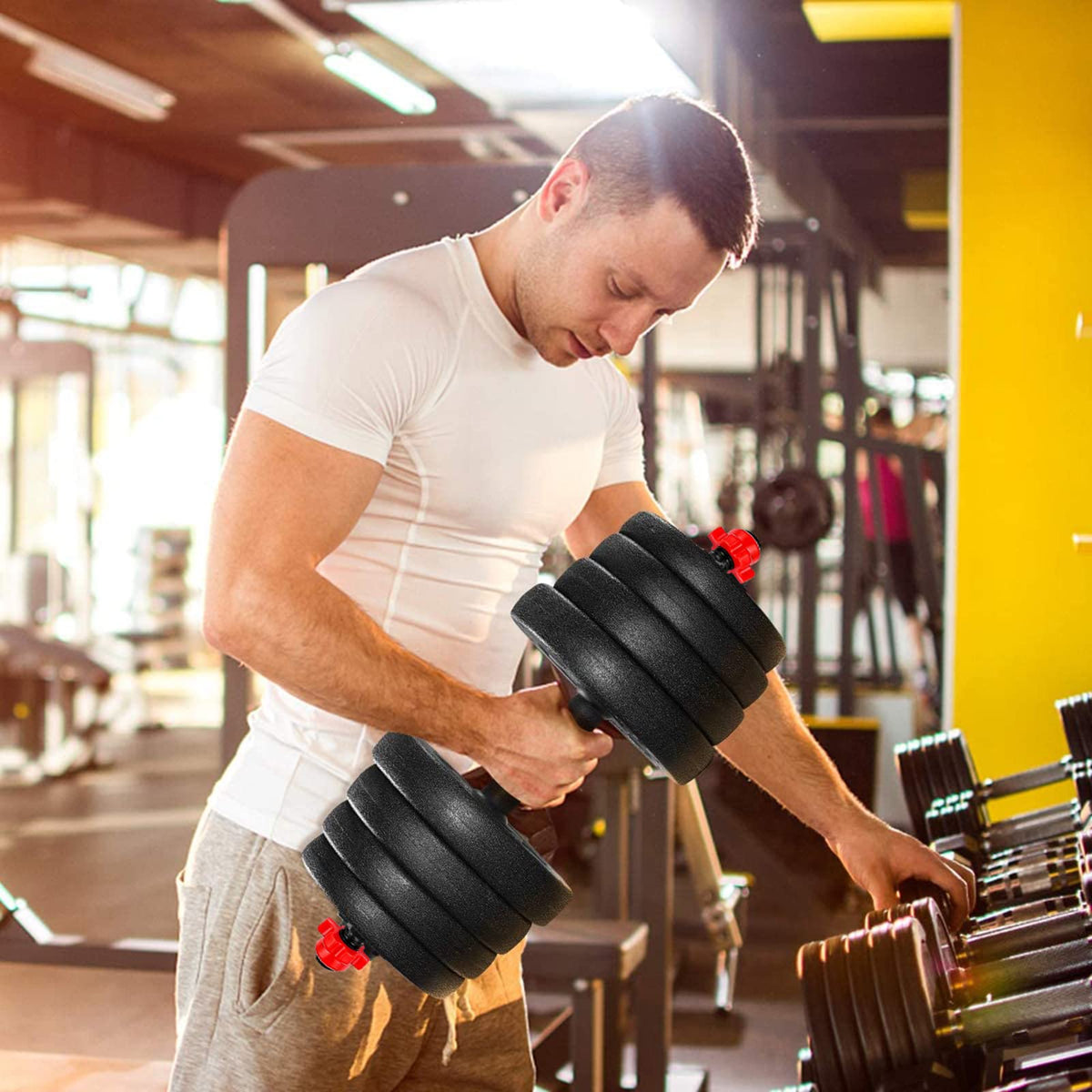 Adjustable Dumbbell Weight Set I4386