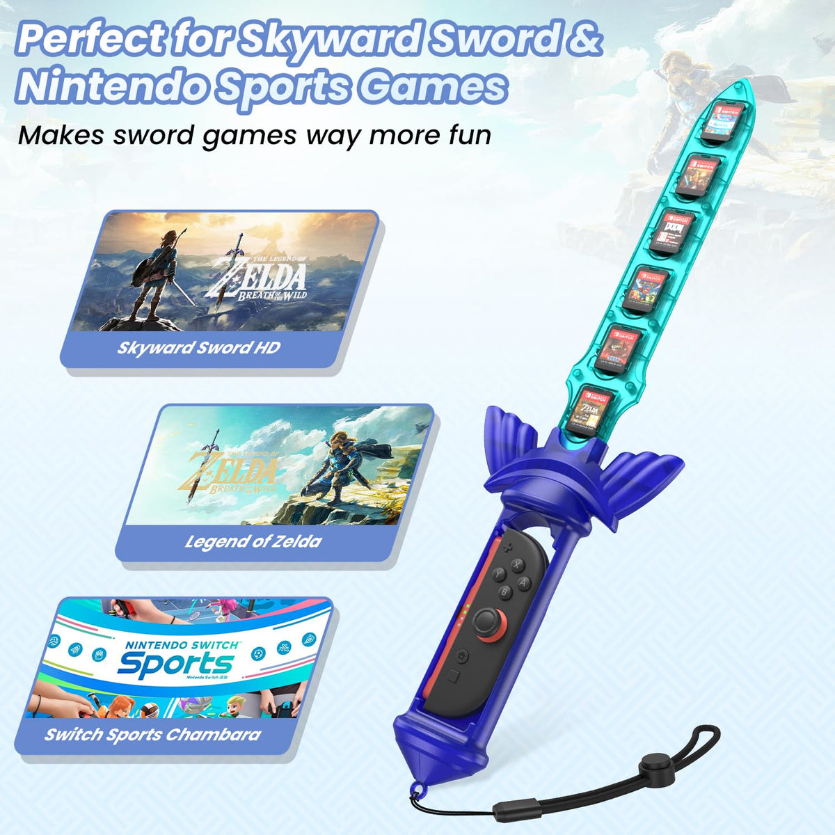 Switch Grip with 12 Game Card Holder X6130