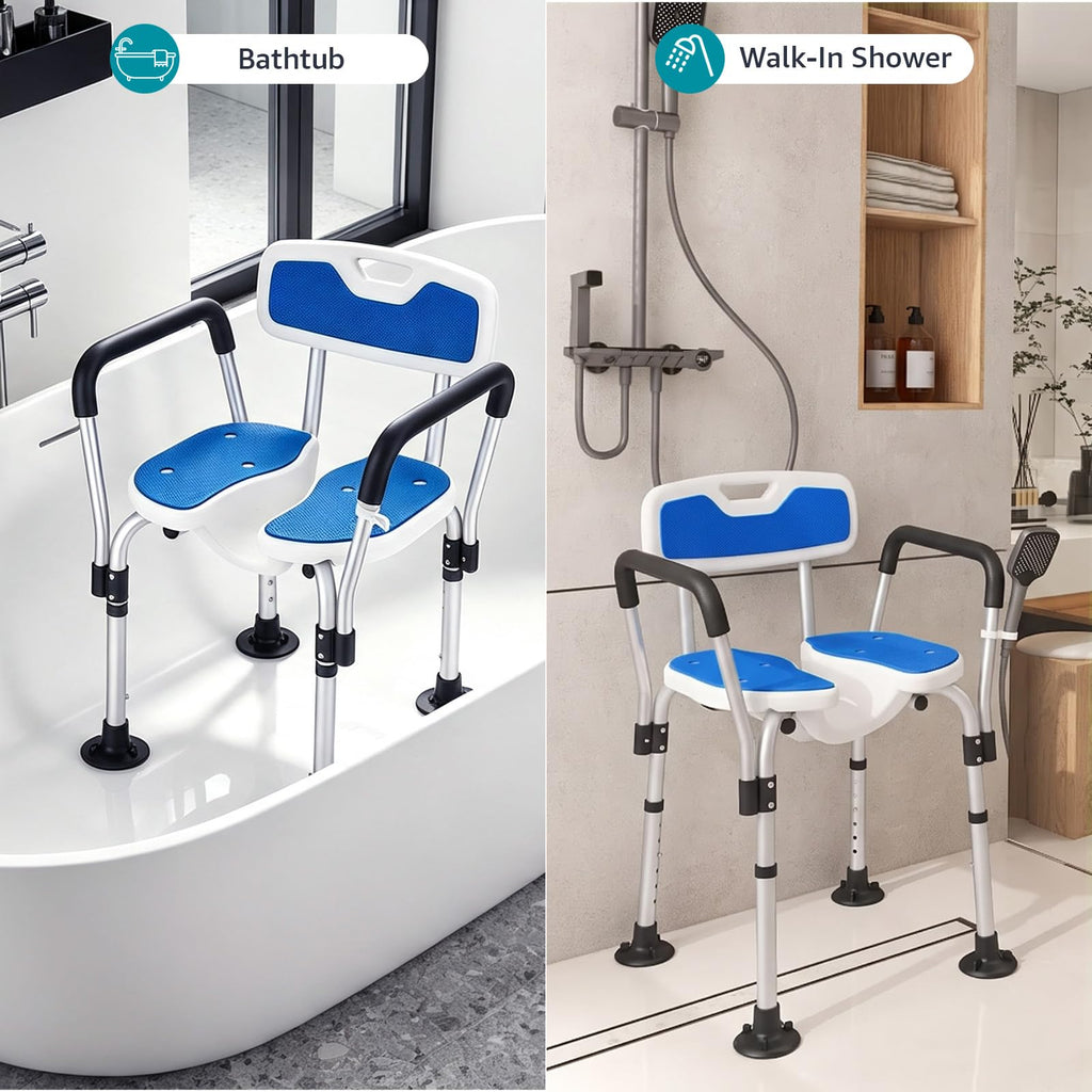 Shower Chair with Arms and Back V370