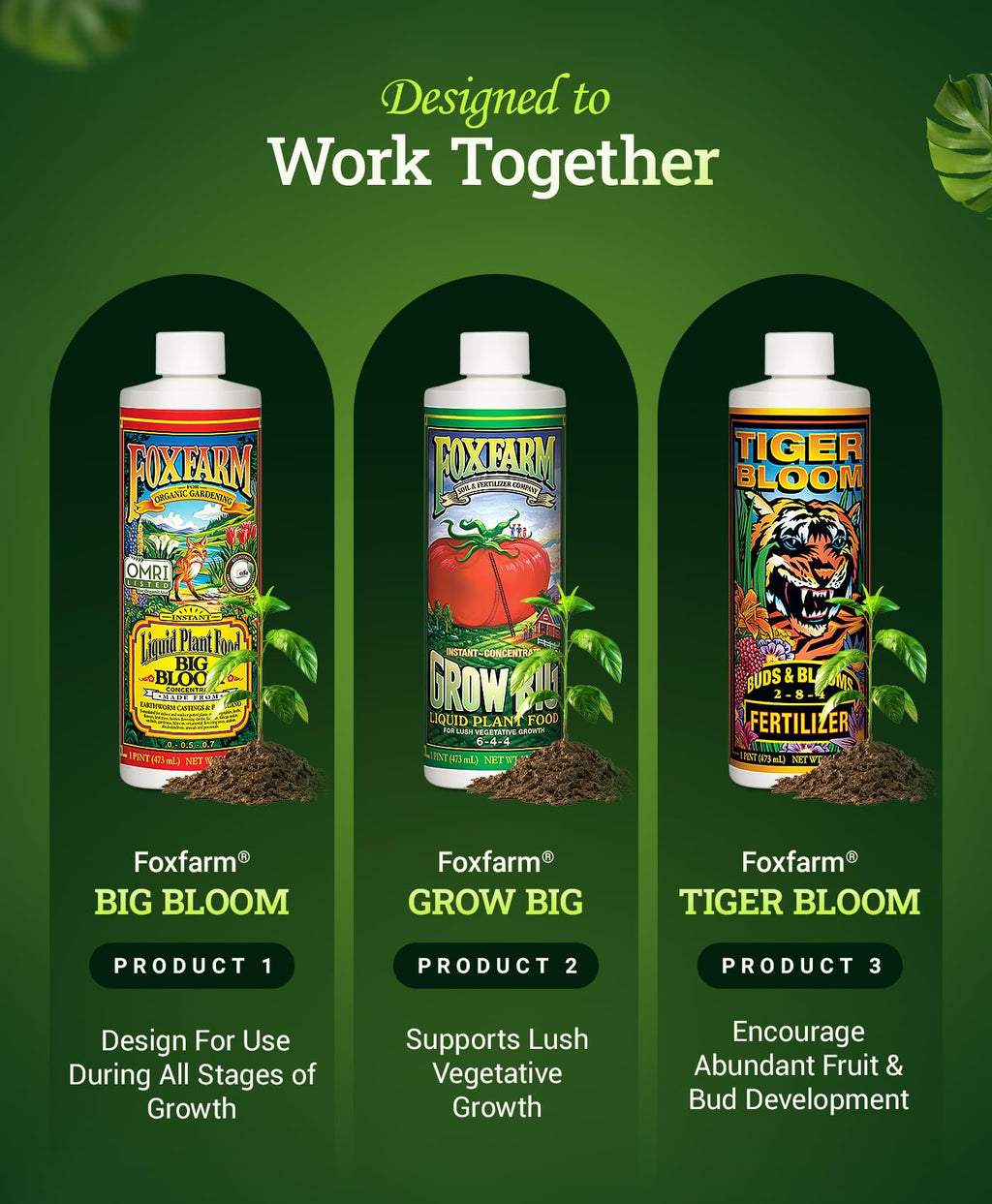 Liquid Fertilizer Trio Pack 3 Pint Bottles N3124