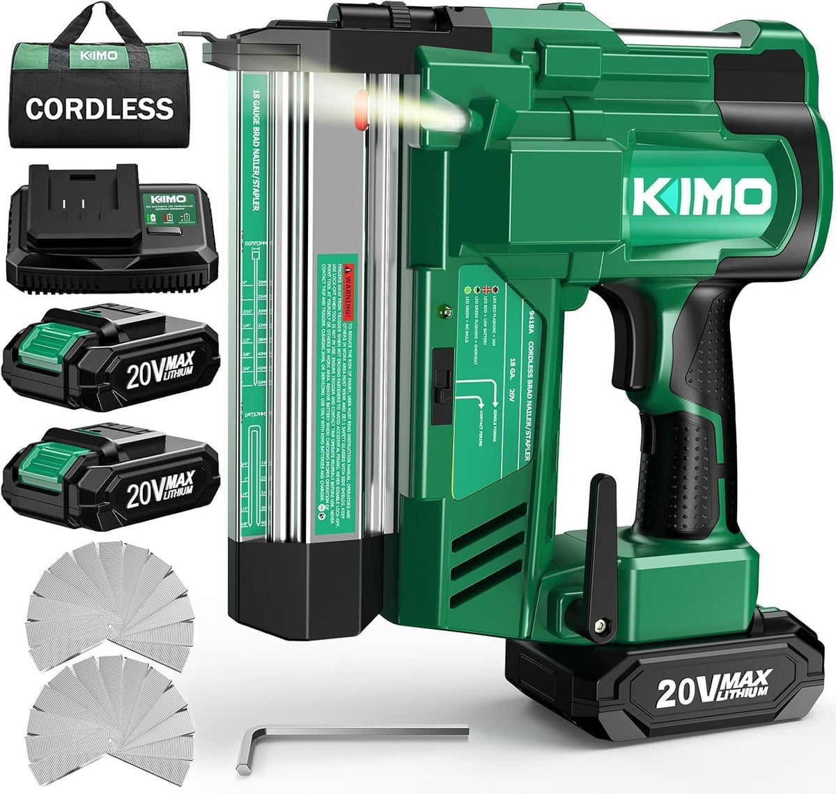 2" Cordless 18 Gauge Brad Nailer and Stapler Y35586