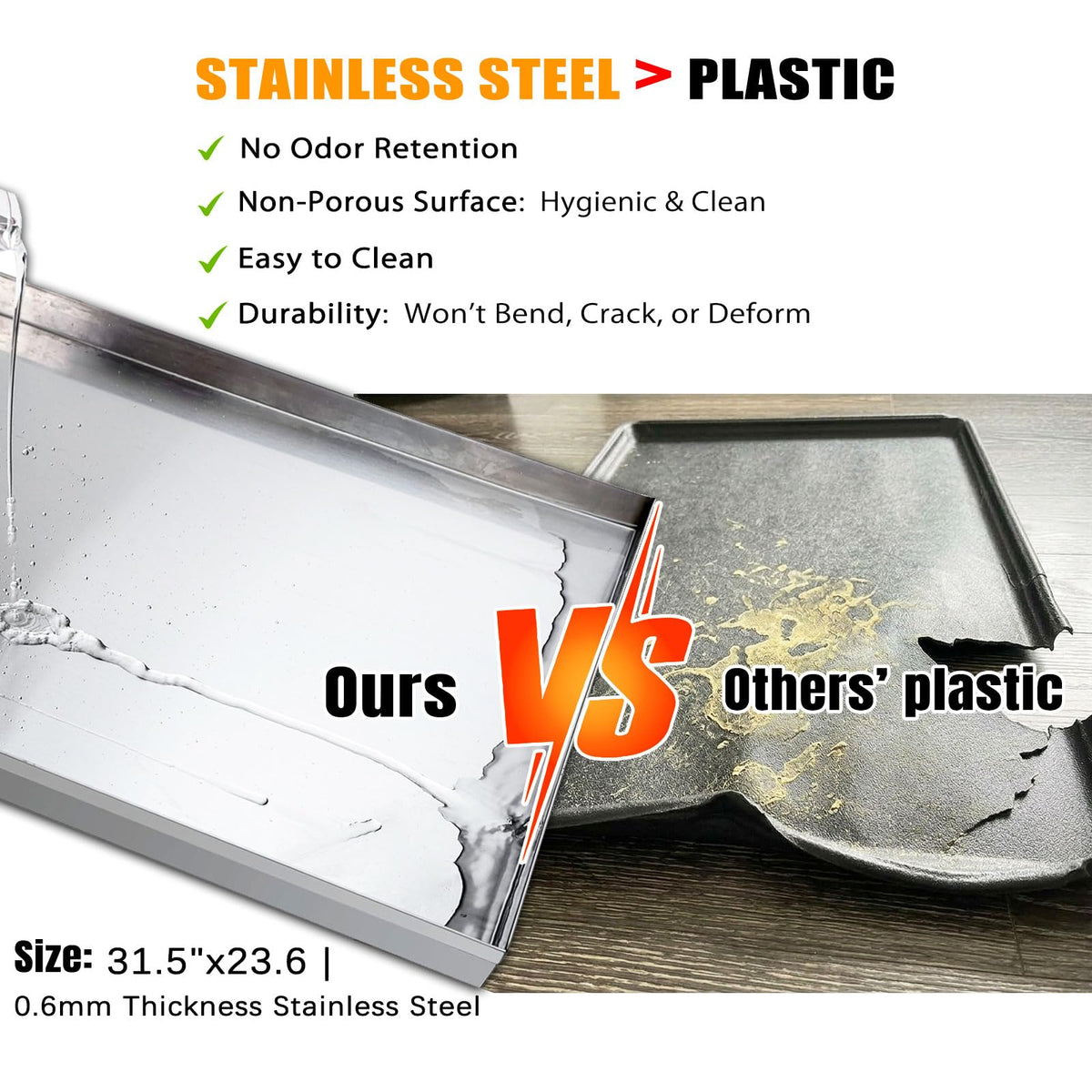 Grass Pee Pad with Stainless Steel Tray L3448