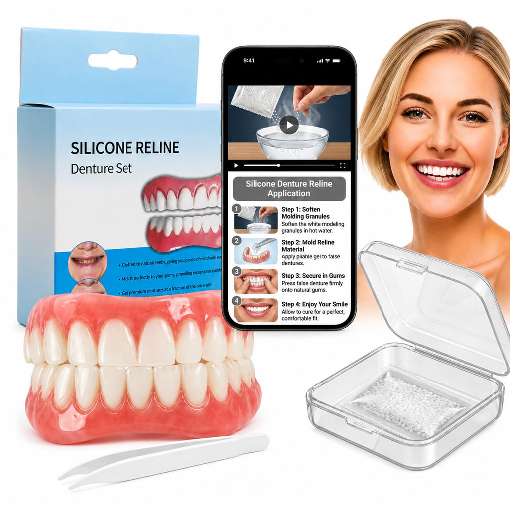 Silicone Dentures Set for Upper and Lower S24649