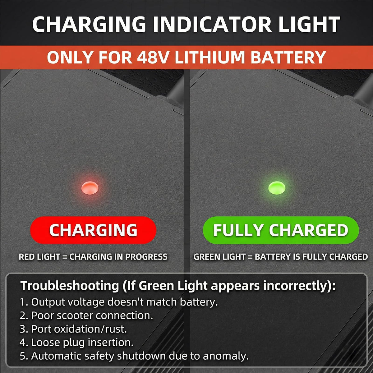 54.6V 2A Electric Bike Charger for 48V Lithium Battery N753877