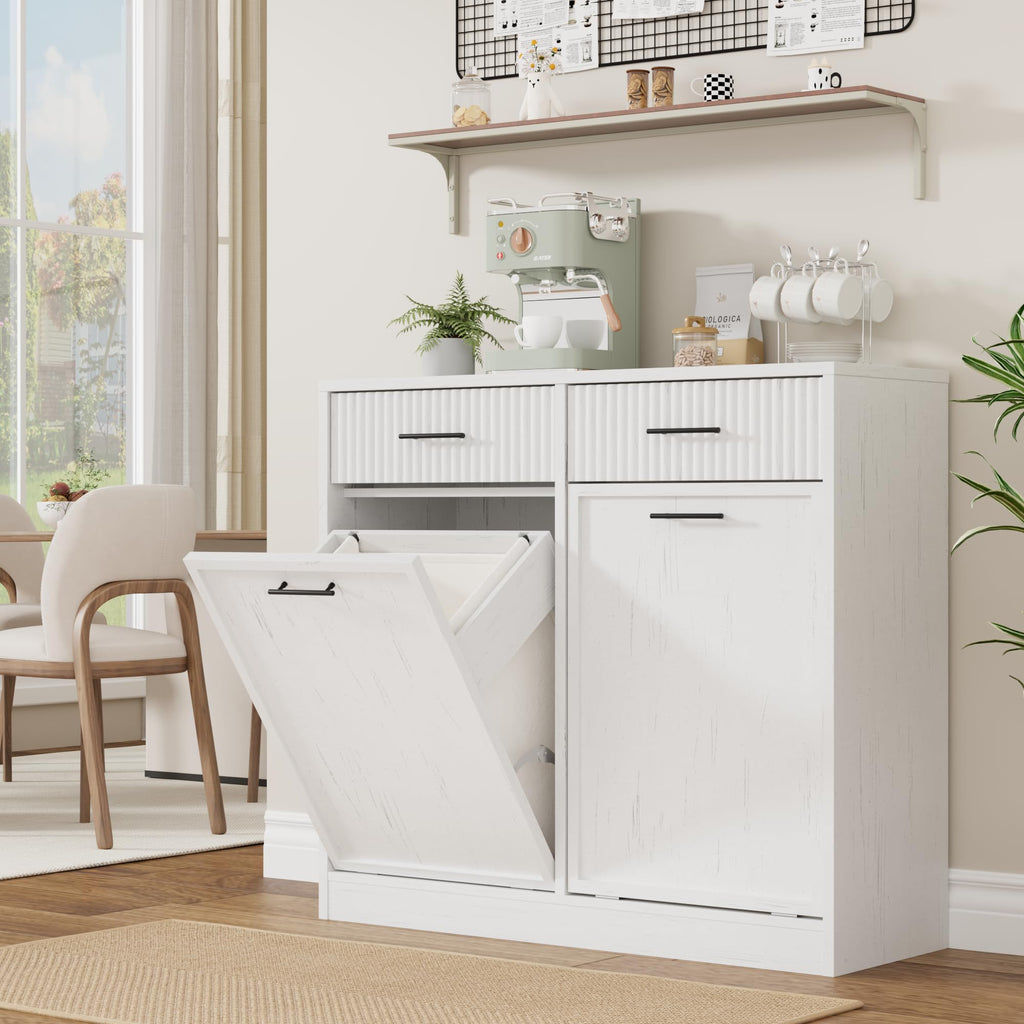 Double Tilt Out Laundry Hamper Cabinet L12263
