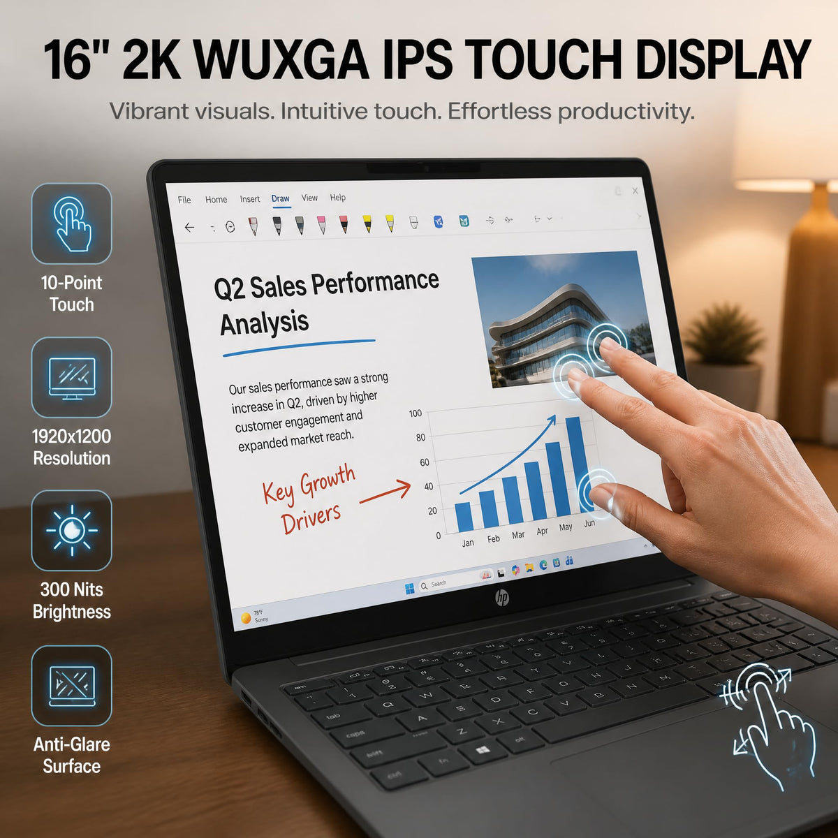 16 Touchscreen Laptop Intel 12 Core Ultra 5 U830183