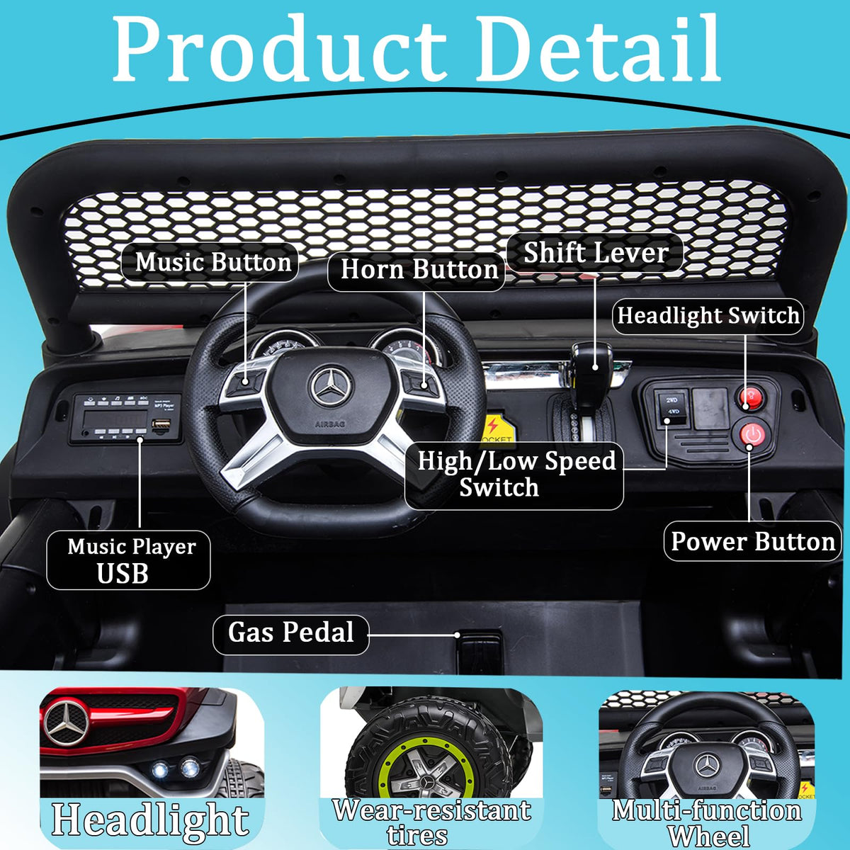 Green 2-Seater 24V Ride On Truck T803734